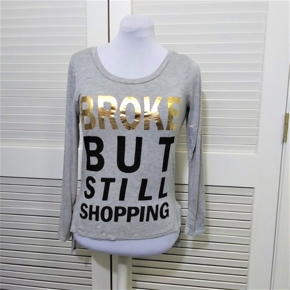 Joe Boxer Broke But Still Shopping Long Sleeve Tee